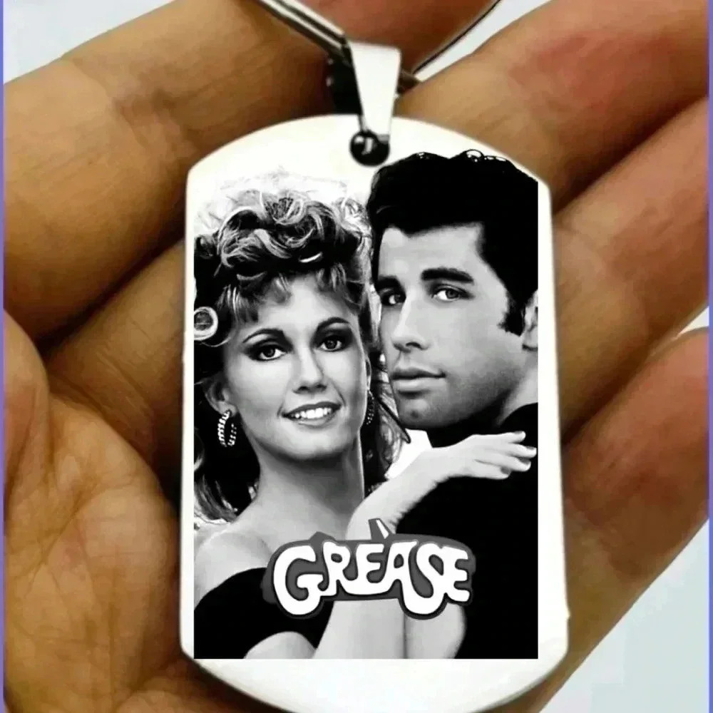 Movie grease hot classic music dance Keychain